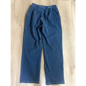 L.L. Bean Women’s Perfect Fit Denim Pants, size Small, Elastic waist